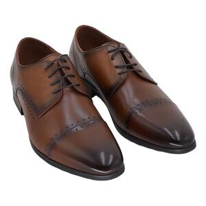 Vintage Foundry Co Men's Archie Cap-Toe Square Derby Dress Shoes 10.5